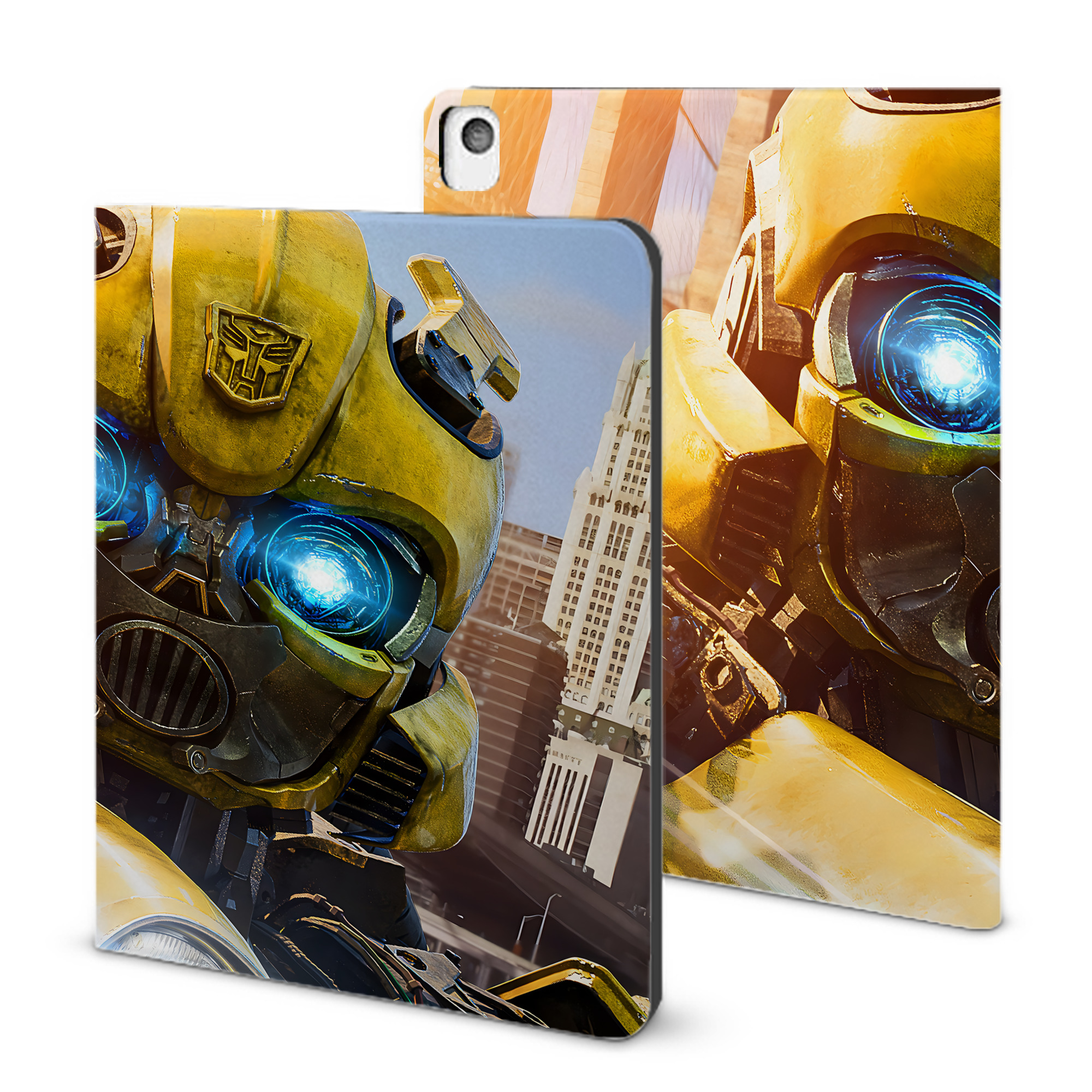 （画像用） Transformers トランスフォーマー IPadケース ペンホルダー付き ブックスタイルデザイン